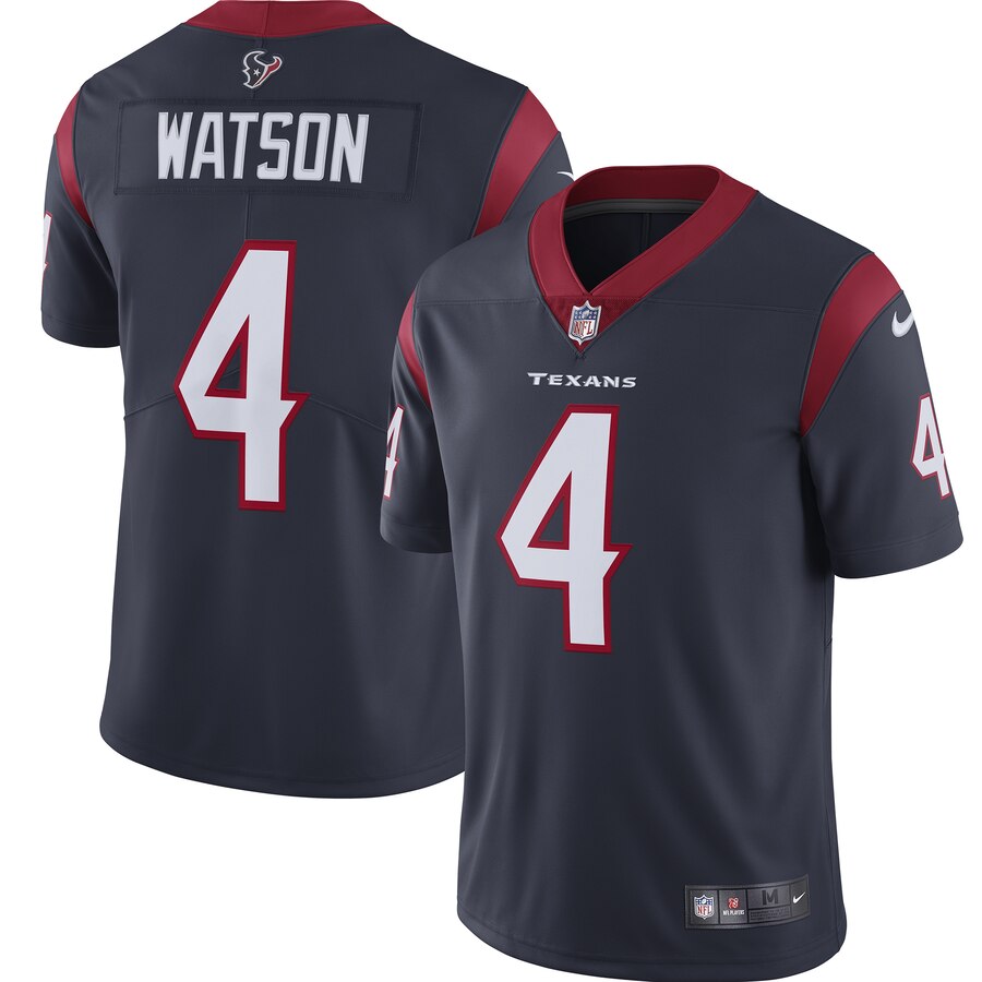 Men's Houston Texans #4 Deshaun Watson 2019 Navy Vapor Untouchable Limited Stitched NFL Jersey